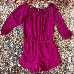 Aqua Magenta Romper